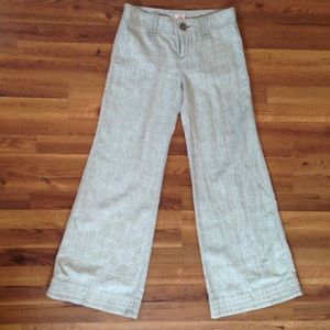 Free People Light Linen Wide Leg Pants